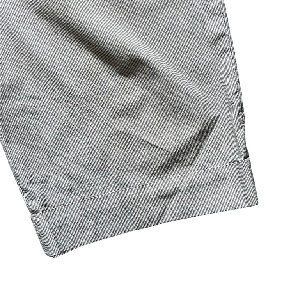 Banana Republic Gray White Striped Capri Short Size 14 - Picture 3 of 7